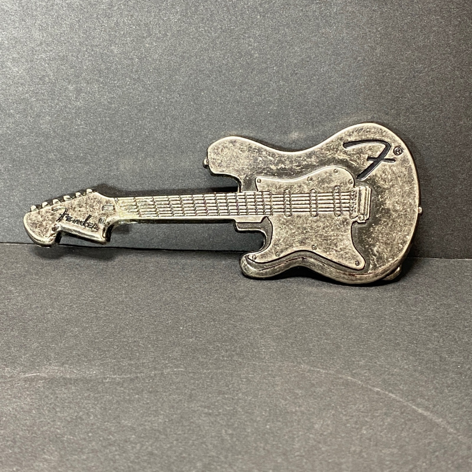Fender Guitar Belt Buckle Musician Rock & Roll Pop Music Country Vtg